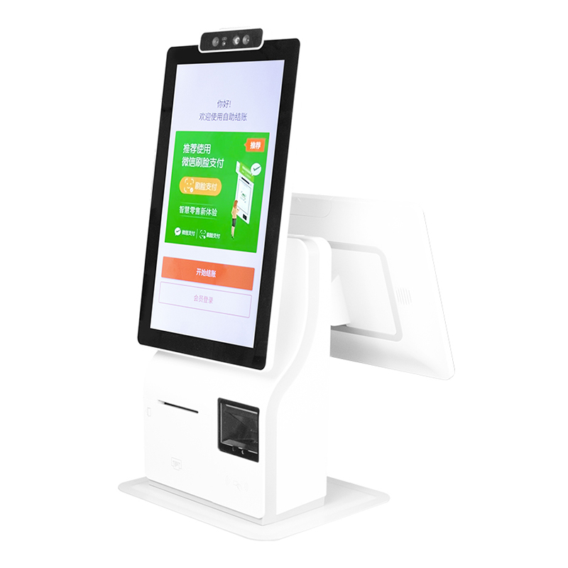 Self-service cash register 15 inch android electronic touch pos system with dual screen pos for retail cash register